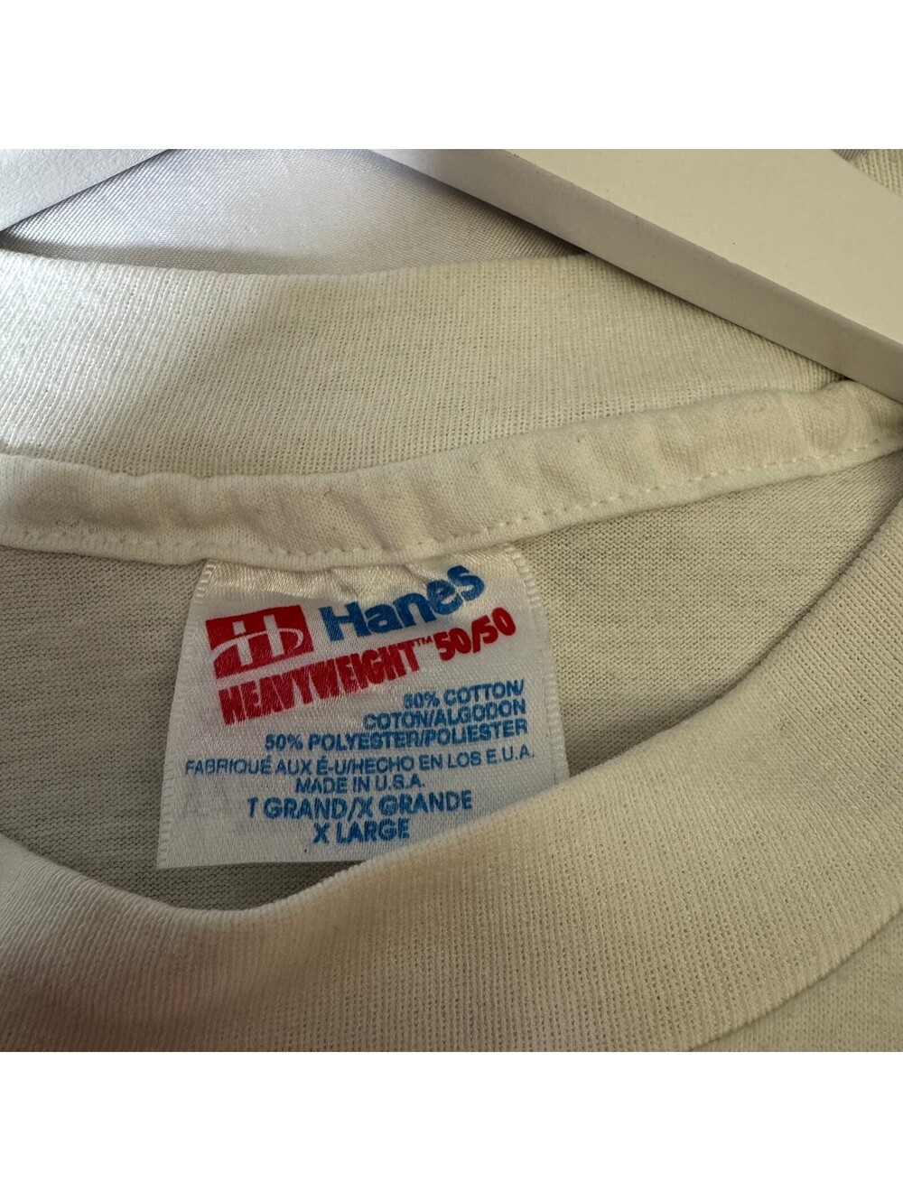 Vintage Hanes Heavyweight 50/50 Leadership Amarillo Moving On Moving Up Tee XL - Picture 4 of 8